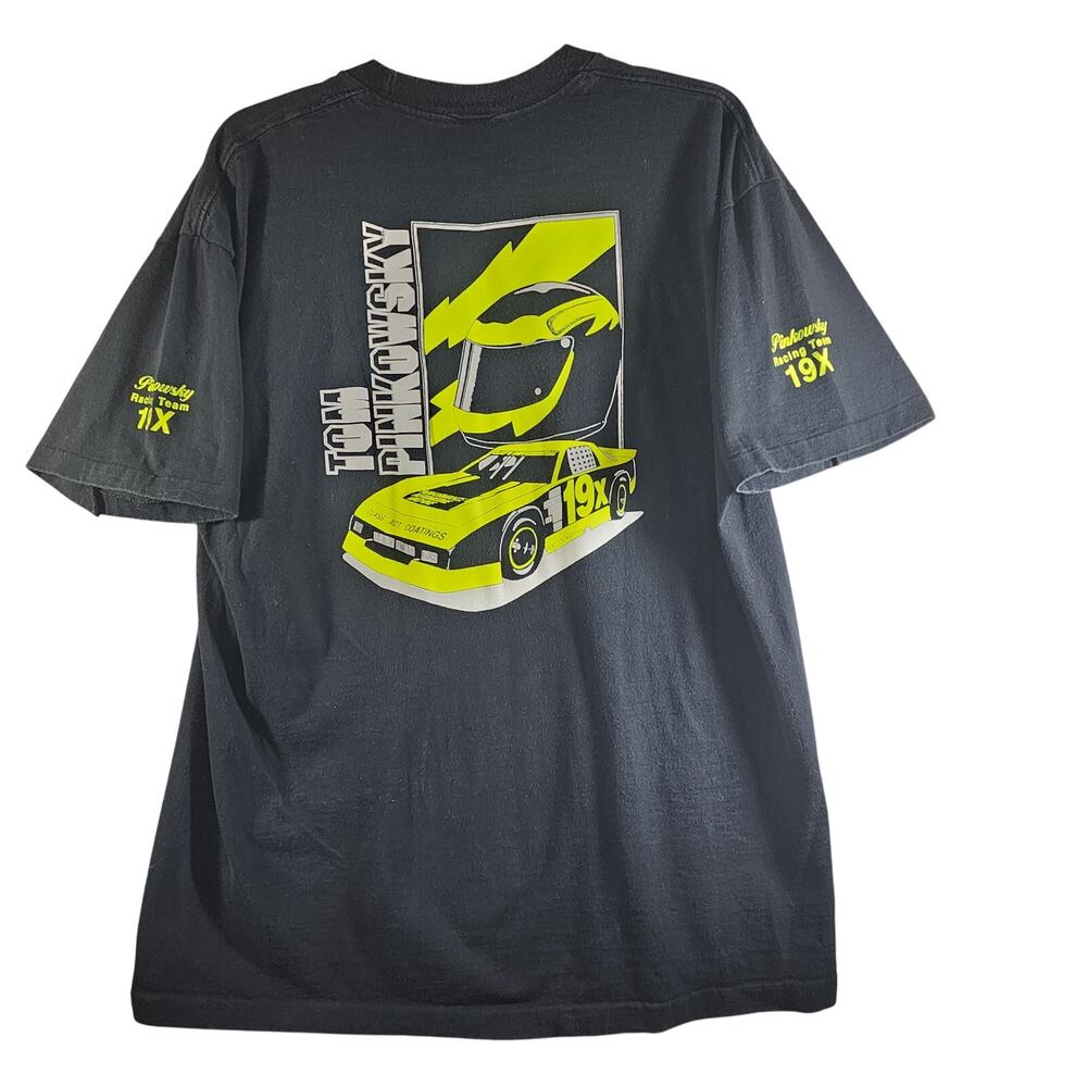 Tom Pinkowsky 19X Racing Team Fatty Patty's Class Act Coatings Size XL Tee Shirt